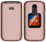 Grid Case Hard Cover and Belt Clip Holster for Alcatel TCL Flip 2 Phone (T408DL)