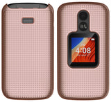 Grid Case Hard Cover and Belt Clip Holster for Alcatel TCL Flip 2 Phone (T408DL)