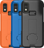 Slim Textured Hard Shell Case Cover with Kickstand for Zebra TC501 Scanner