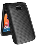 Grid Texture Hard Case Slim Cover for TCL Flip 4 5G Phone (2025, T440)