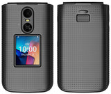 Grid Texture Hard Case Slim Cover for TCL Flip 4 5G Phone (2025, T440)