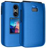 Grid Texture Hard Case Slim Cover for TCL Flip 4 5G Phone (2025, T440)