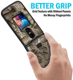 Grid Texture Hard Case Slim Cover for TCL Flip 4 5G Phone (2025, T440)