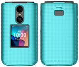 Grid Texture Hard Case Slim Cover for TCL Flip 4 5G Phone (2025, T440)