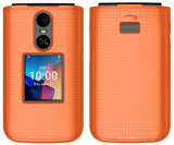 Grid Texture Hard Case Slim Cover for TCL Flip 4 5G Phone (2025, T440)