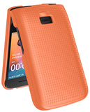 Grid Texture Hard Case Slim Cover for TCL Flip 4 5G Phone (2025, T440)