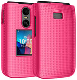 Grid Texture Hard Case Slim Cover for TCL Flip 4 5G Phone (2025, T440)