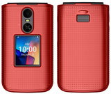 Grid Texture Hard Case Slim Cover for TCL Flip 4 5G Phone (2025, T440)