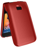 Grid Texture Hard Case Slim Cover for TCL Flip 4 5G Phone (2025, T440)