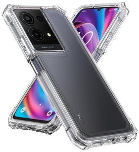 Clear Hybrid Case Cover (Anti-Shock) for Metro TCL K32 5G Phone (2025)