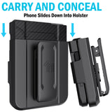 Rugged Phone Case and Belt Clip Holster Combo for Samsung Galaxy Z Flip 5 2023