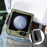 Rugged Phone Case and Belt Clip Holster Combo for Samsung Galaxy Z Flip 5 2023