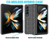 Rugged Case + Holster with Stand and S Pen Holder for Galaxy Z Fold 4