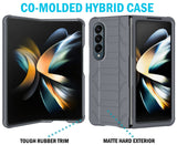 Rugged Case + Holster with Stand and S Pen Holder for Galaxy Z Fold 4