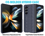 Rugged Case + Holster Belt Clip with Stand and S Pen Holder for Galaxy Z Fold 5