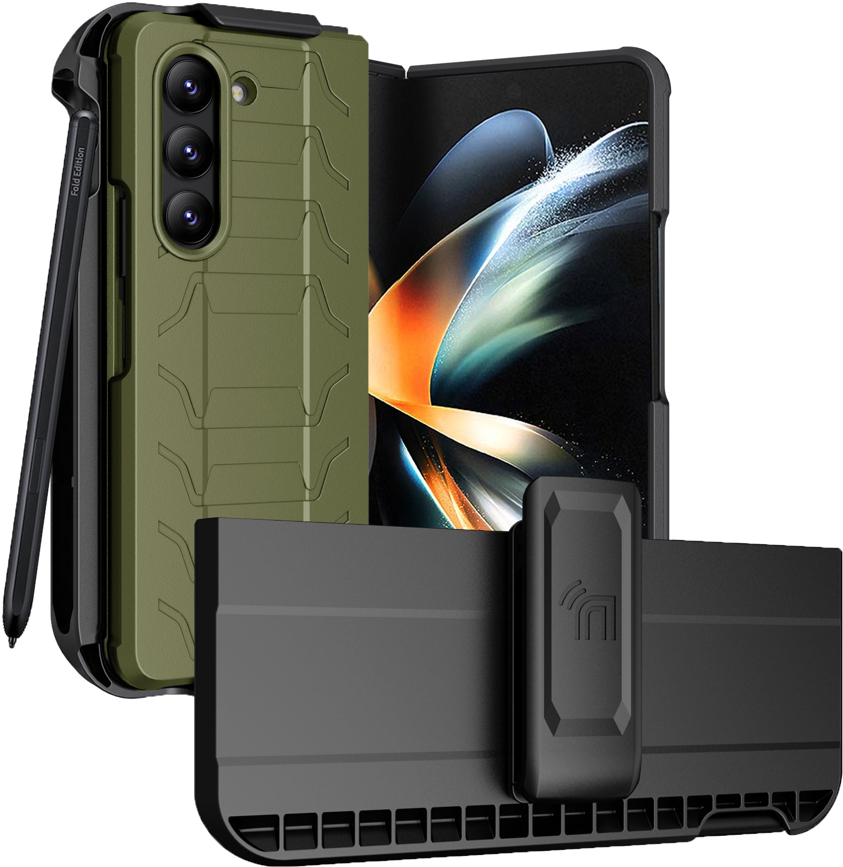 Rugged Case + Holster Belt Clip with Stand and S Pen Holder for Galaxy –  Nakedcellphone