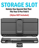 Belt Clip Holster with S Pen Slot for Galaxy Z Fold 6 (MADE TO FIT OUR CASE)