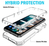 Hybrid Case Anti-Shock Cover for AT&T Trek Phone - Clear