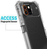 Hybrid Case Anti-Shock Cover for AT&T Trek Phone - Clear