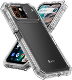 Hybrid Case Anti-Shock Cover for AT&T Trek Phone - Clear