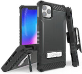 Tri-Shield Rugged Case Kickstand Cover Belt Clip Holster for iPhone 11 Pro Max