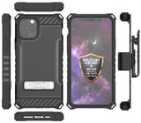 Tri-Shield Rugged Case Kickstand Cover Belt Clip Holster for iPhone 11 Pro Max