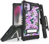 Rugged Tri-Shield Case + Belt Clip for Apple iPhone 11 - Adorable Animals