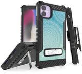 Rugged Tri-Shield Case + Belt Clip for Apple iPhone 11 - Designer Series