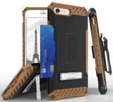 Tri-Shield Rugged Case Stand Card Slot Strap Belt Clip for iPhone SE 2022/2020