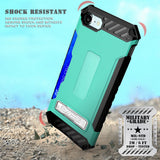 Tri-Shield Rugged Case Stand Card Slot Strap and Belt Clip for iPhone 8, 7