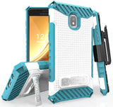 Rugged Case Cover Belt Clip Holster for Samsung Galaxy J3 Achieve/Star/J3V 2018
