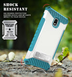 Tri-Shield Rugged Case Cover Kickstand Strap for Samsung Galaxy J3 (2018)