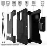 Rugged Tri-Shield Case + Belt Clip for LG Harmony 3/Solo/K40 - Adorable Animals