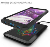 Rugged Tri-Shield Case + Belt Clip for LG Harmony 3/Solo/K40 - Adorable Animals