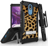 Rugged Tri-Shield Case + Belt Clip for LG Harmony 3/Solo/K40 - Adorable Animals
