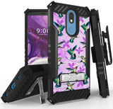 Rugged Tri-Shield Case + Belt Clip for LG Harmony 3/Solo/K40 - Adorable Animals