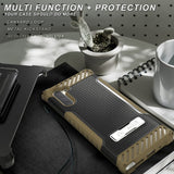 Tri-Shield Rugged Case Kickstand Cover + Belt Clip for Samsung Galaxy Note 10