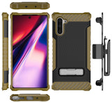 Tri-Shield Rugged Case Kickstand Cover + Belt Clip for Samsung Galaxy Note 10