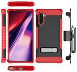 Tri-Shield Rugged Case Kickstand Cover + Belt Clip for Samsung Galaxy Note 10