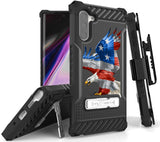 Rugged Tri-Shield Case + Belt Clip for Samsung Galaxy Note 10 - Patriotic Series