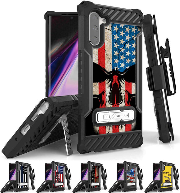 Rugged Tri-Shield Case + Belt Clip for Samsung Galaxy Note 10 - Patriotic Series