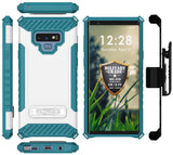 Tri-Shield Rugged Case Cover + Belt Clip Holster Strap for Samsung Galaxy Note 9