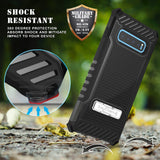 Tri-Shield Rugged Case Kickstand Cover + Belt Clip for Samsung Galaxy S10