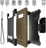 Tri-Shield Rugged Case Kickstand Cover + Belt Clip for Samsung Galaxy S10