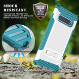 Tri-Shield Rugged Case Kickstand Cover + Belt Clip for Samsung Galaxy S10