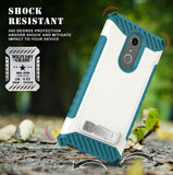 Tri-Shield Rugged Case Cover Stand + Belt Clip Holster for LG Q Stylus, Stylo 4