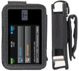 Black Leather Case with Belt Clip Screen Cover for Tandem t:Slim X2 Insulin Pump