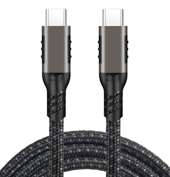 USB-C / TYPE-C Rugged Braided Charge/Sync Phone Cable - .2 Meter Short (8.5 in)