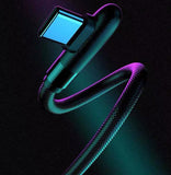 Black USB TYPE-C Charge/Sync Cable for Motorola Moto G7 Power/Play/Plus, Z4 Z3