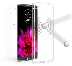 TRI-MAX CLEAR SCREEN GUARD PROTECTOR SKIN TPU CASE SLIM COVER FOR LG V10 PHONE